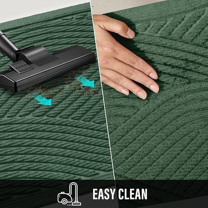 HIYARD Sturdy Front Door Mat, Absorbent Muddy Dirt Resist Welcome Door Mats - Image 7