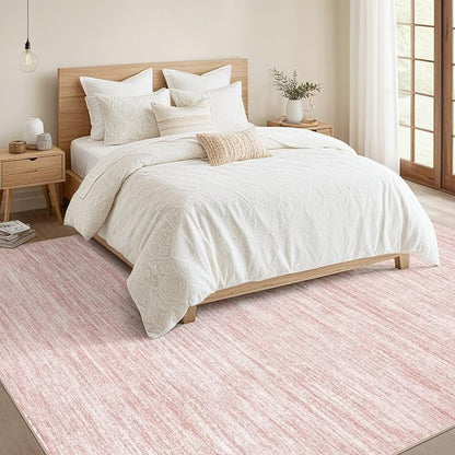 Nakagishi 10x14 Area Rugs Living Room: Washable Large Vintage Rug Neutral - Image 5