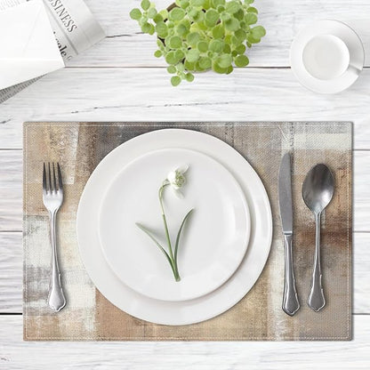 Emvency Farmhouse Placemats Set of 6, 12x18 Inch - Image 2