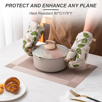 Placemats Set of 6 Washable Indoor | Outdoor Vinyl Place Mats - Image 4