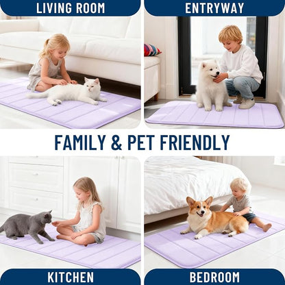 OLANLY Memory Foam Bath Mat 40x32, Super Soft Absorbent Bathroom Rugs, Quick Dry - Image 9