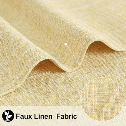 Faux Cotton Linen Placemats Set of 8, Cloth Washable Farmhouse Dining Table Mats - Image 2