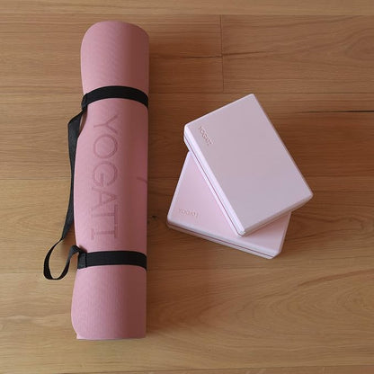 YOGATI® Yoga Mat with Strap with Alignment Lines. Home Workout Mat - Image 6
