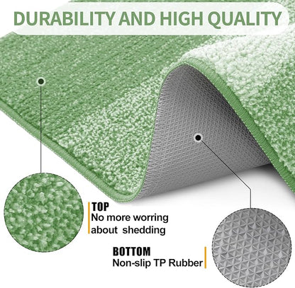 Kitinjoy Indoor Outdoor Door Mat, 45x27 Non-Slip Absorbent Dirt Trapper - Image 3