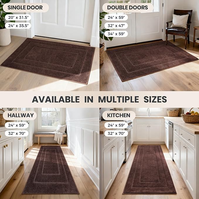 PURRUGS Dirt Trapping Door Mat 24" x 59", Non-Slip/Skid Machine Washable - Image 9