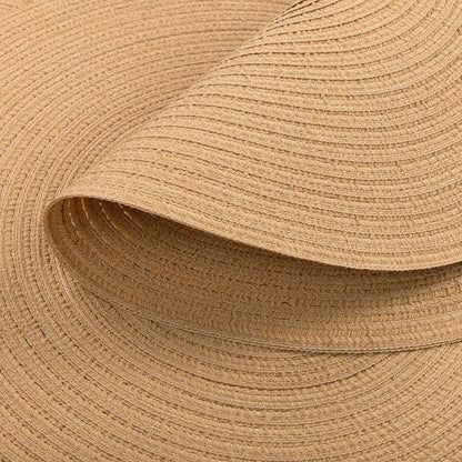 SHACOS 15 inch Round Braided Placemats Set of 4 Cotton Polyester Place Mats - Image 5
