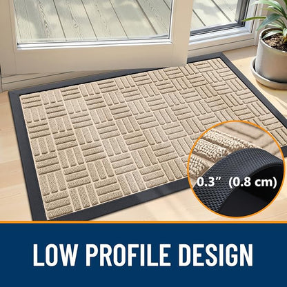 OLANLY Front Door Mat Outside Entrance 71x23, Heavy Duty Sturdy Natural Rubber - Image 5