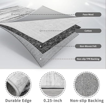 2x8 Washable Runner Rug for Family: Easy-to-Clean Runners for Hallway Entryway - Image 7