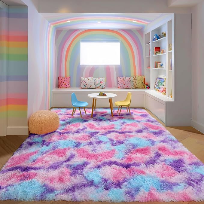 PAGISOFE Ultra Soft Rainbow Area Rugs - Image 2