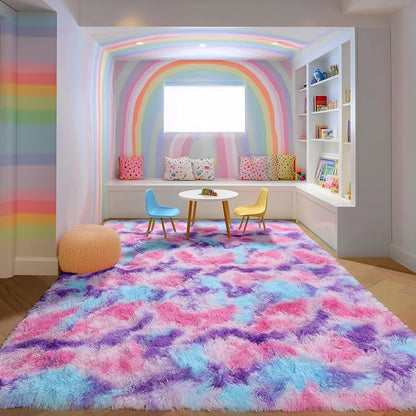 PAGISOFE Ultra Soft Rainbow Area Rugs - Image 2