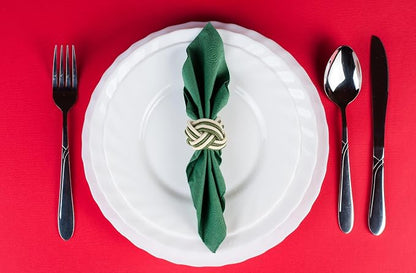ALPHA Living HOME Modern Woven Napkin Rings Set of 12 - Image 5