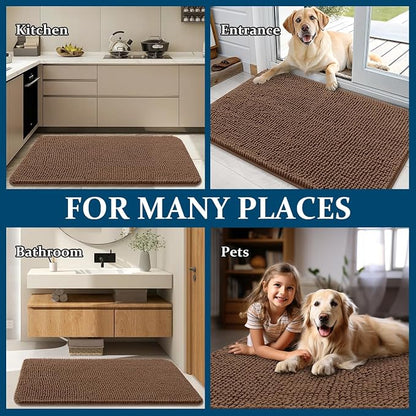 OLANLY Dog Door Mat for Muddy Paws 59x24, Absorbs Moisture and Dirt, Absorbent - Image 8