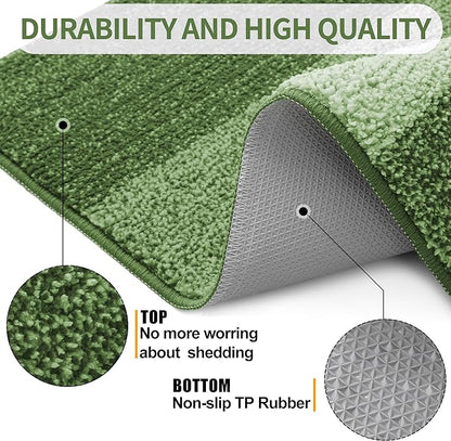 Kitinjoy Indoor Outdoor Door Mat, 32x20 Non-Slip Absorbent Dirt Trapper - Image 3