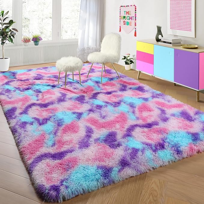 PAGISOFE Ultra Soft Rainbow Area Rugs - Image 4
