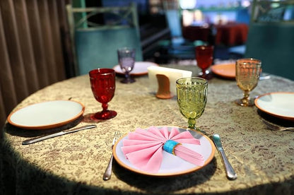 ALPHA Living HOME Handmade Epoxy Napkin Rings Set of 12 | Elegant Round Napkin - Image 2