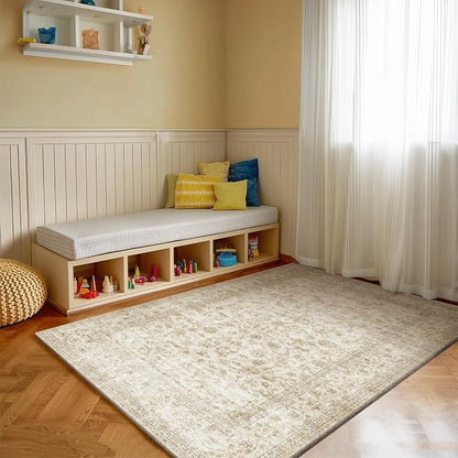 Machine Washable Throw Rugs for Entryway: Door Mat Indoor Entrance 4x6 Rug - Image 5