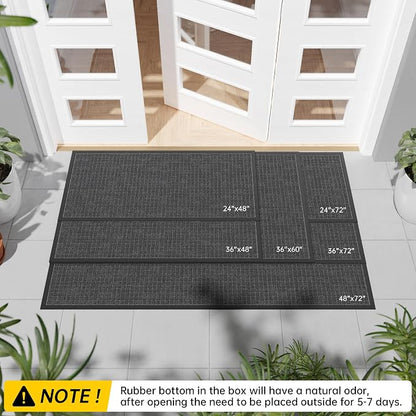 Durable Front Door Mat, Non-Slip Rubber Backing, Stain and Fade Resistant - Image 6