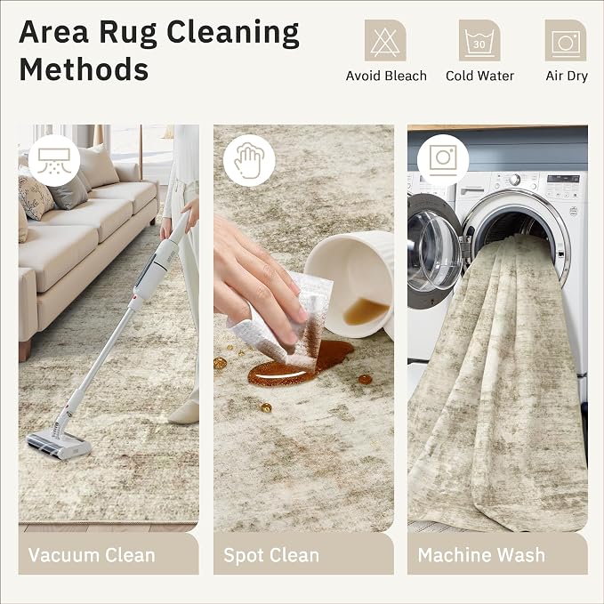 Soalmost Runner Rug 2x12 Washable Non-Slip Hallway Runner Rugs - Image 9