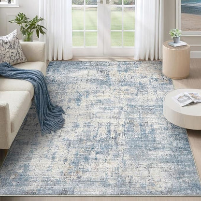 5x7 Area Rugs Washable Living Room Rug-No Slip Soft Carpets Modern Abstract by Unknown