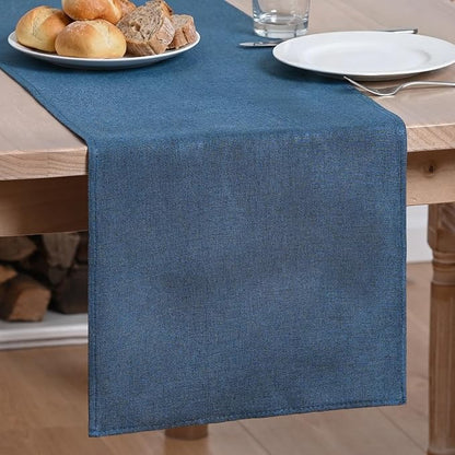 Artoid Mode Navy Blue Table Runner, Seasonal Summer Fall Washable Kitchen by ArtoidMode