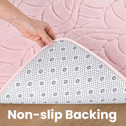 Macgace 3x5 Pink Area Rug, Washable Shag Carpet, Kids Room Nursery Rugs - Image 7