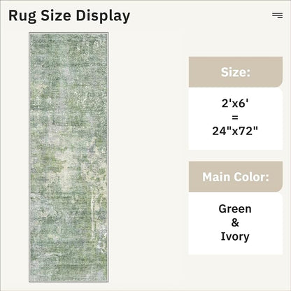 Soalmost Runner Rug 2x6 Washable Non-Slip Kitchen Runner Rugs - Image 5