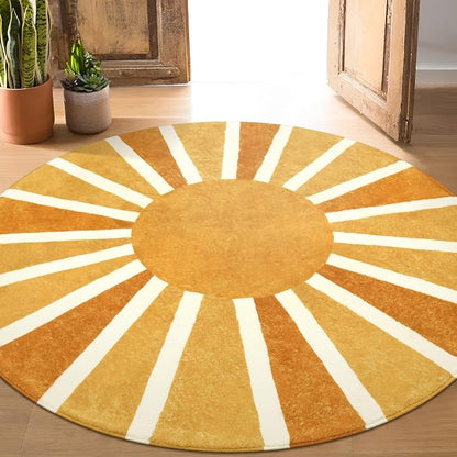 Lahome Round Rugs 8Ft for Living Room, Soft Non-Slip Untra-Thin Boho Round - Image 6