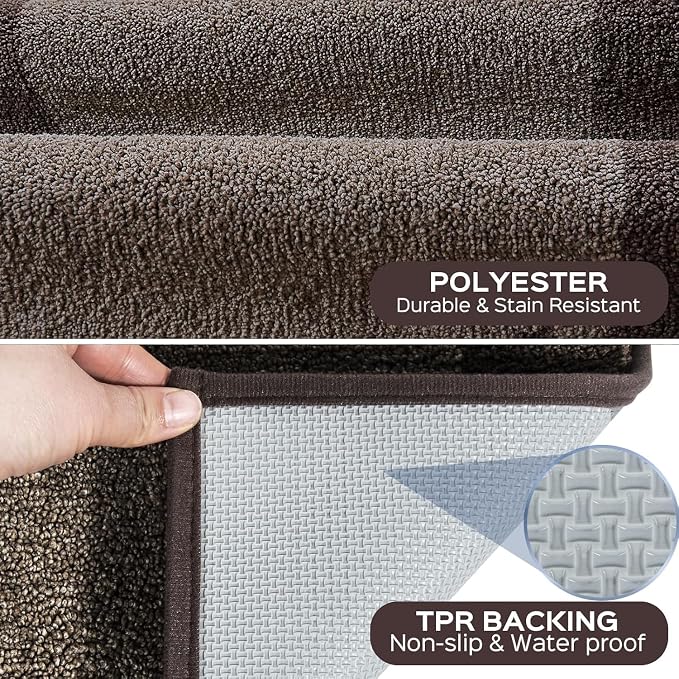 Indoor Door Mat 20" x 32", Washable Kitchen Rug, Non Slip Entryway Rug - Image 3