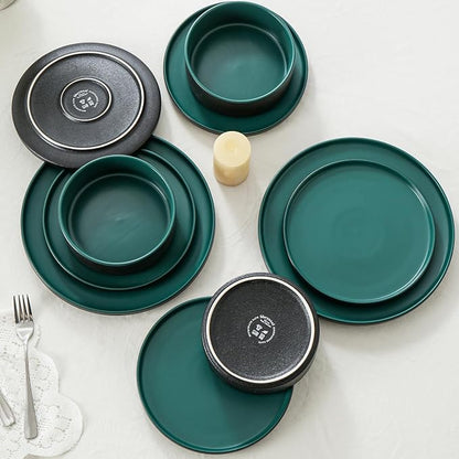 6 Piece Ceramic Plates and Bowls Sets - Image 6