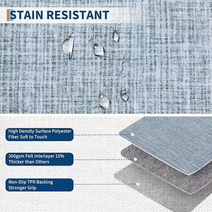 Rug Runners for Hallways 2x8 Washable Kitchen Runner Rug Non Slip Low Pile - Image 6