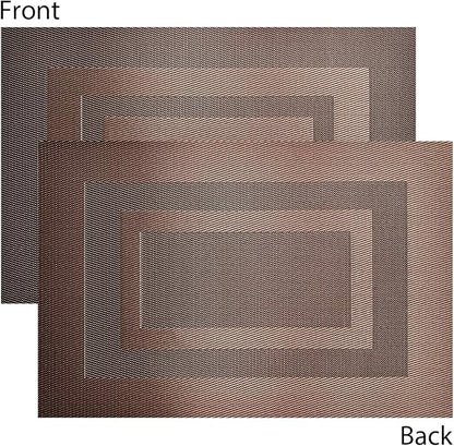 PIGCHCY Placemats Set of 12 Washable Durable Place Mats Vinyl Heat Resistant - Image 3
