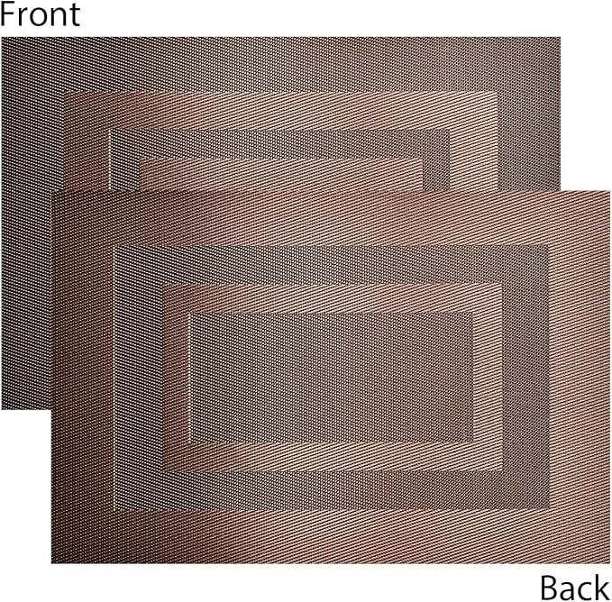 PPIGCHCY Placemats Set of 8 Washable Durable Place Mats Vinyl Heat Resistant - Image 3