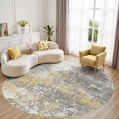 8ft Round Area Rug by MICGEEK
