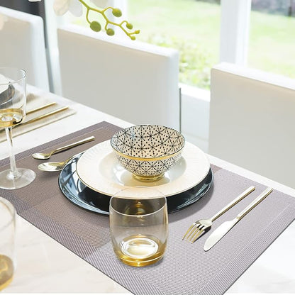 Aofmee Placemats Set of 6, Heat Resistant Place Mats, Washable Durable PVC - Image 7