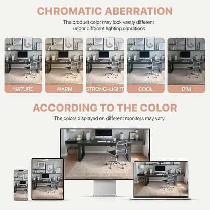 36"x48" Office Chair Mat for Hardwood Tile Floor, Under Desk Carpet Protector - Image 6