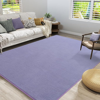 Amearea Large Modern Area Rugs for Bedroom Living Room, 5x8 Feet Purple - Image 7