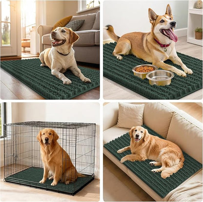 Smiry Dog Door Mat for Muddy Paws 24x16, Absorbent Dirt Trapper, Non-Slip - Image 7