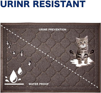 WePet Cat Litter Box Mat, Kitty Premium PVC Pad, Durable Trapping Rug, - Image 6