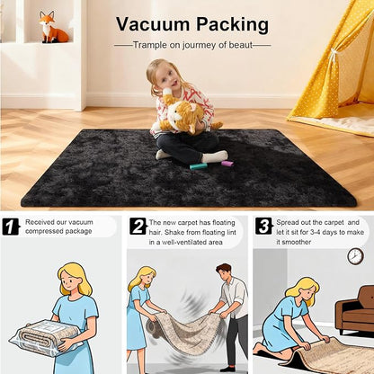 5x7 Area Rugs for Living Room, Large Fluffy Rugs for Bedroom, Fuzzy Shag Soft - Image 5