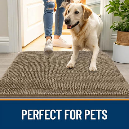 OLANLY Dog Door Mat for Muddy Paws 40x24, Absorbs Moisture and Dirt, Absorbent - Image 6