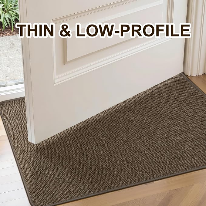 Ultra Thin Door Mat Indoor Entrance 24"x47", Low-Profile Indoor Door Mat - Image 3