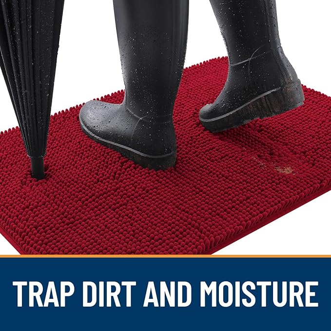 OLANLY Dog Door Mat for Muddy Paws 40x24, Absorbs Moisture and Dirt, Absorbent - Image 2