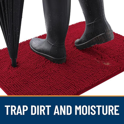 OLANLY Dog Door Mat for Muddy Paws 40x32, Absorbs Moisture and Dirt, Absorbent - Image 2