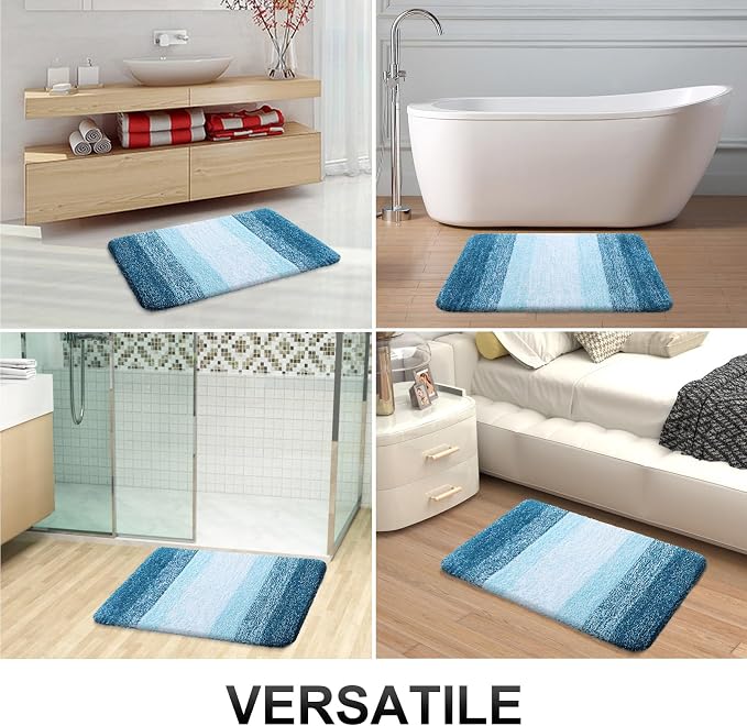 OLANLY Small Bathroom Rugs Mat 24x16, Extra Soft Absorbent Microfiber Bath Rugs - Image 7