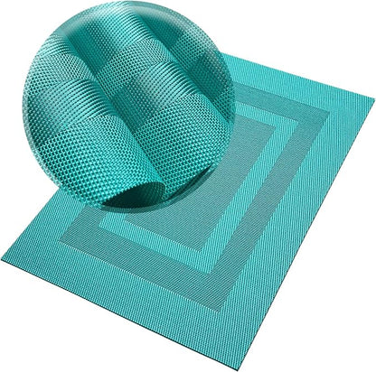 PIGCHCY Placemats Set of 8 Washable Durable Place Mats Vinyl Heat Resistant - Image 4