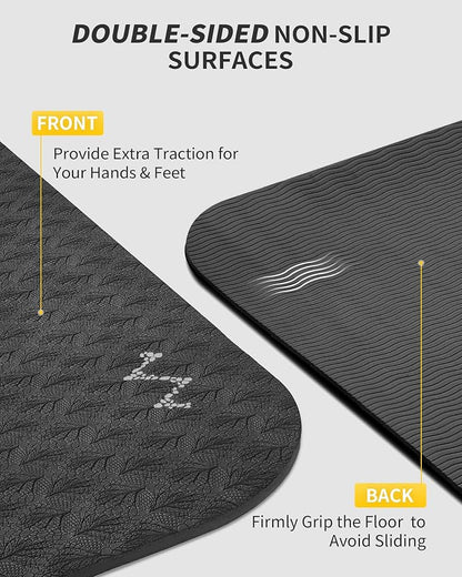 CAMBIVO Yoga Mat 72" x 48" Large Workout Mat - Image 4