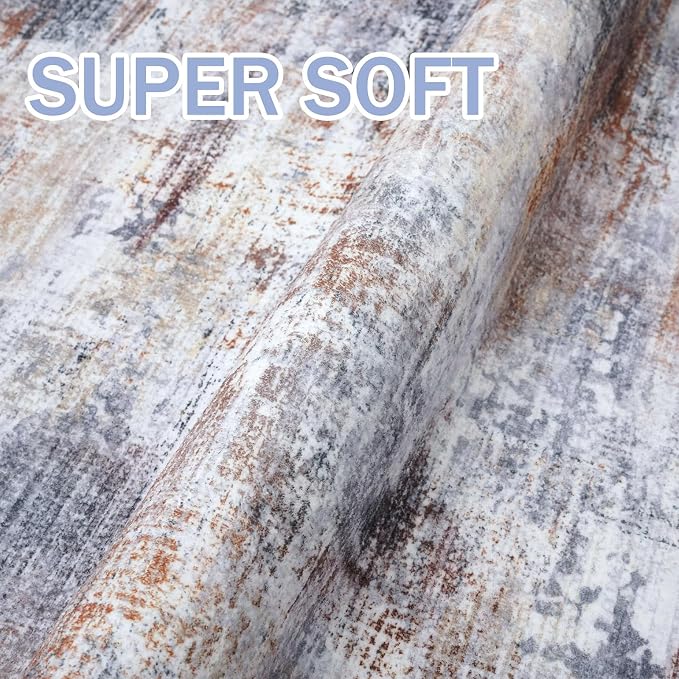 IOHOUZE Abstract Area Rugs 6x9 Ft Washable Rugs - Image 7