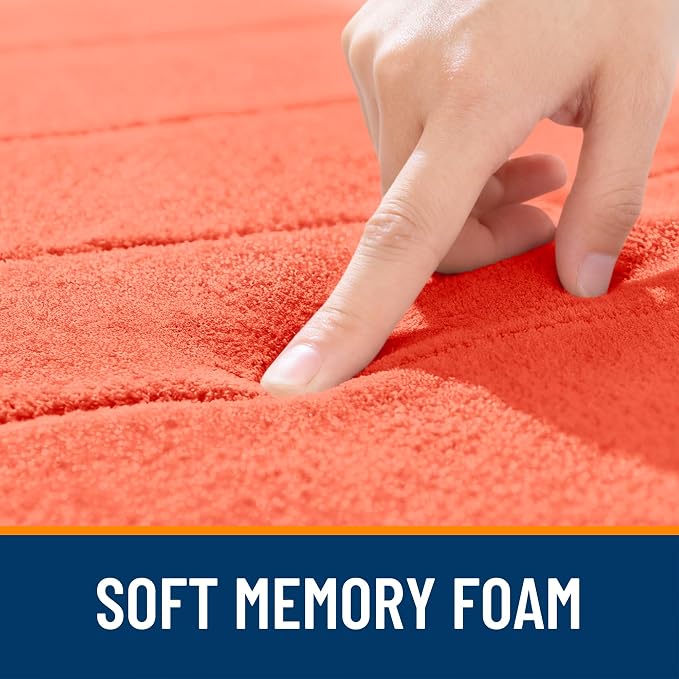 OLANLY Memory Foam Bath Mat 30x20, Super Soft Absorbent Bathroom Rugs, Quick Dry - Image 5