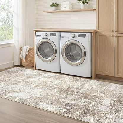Runner Rug Kitchen Washable Rugs: 3x8 Non-Slip Abstract Soft Modern Stain - Image 7