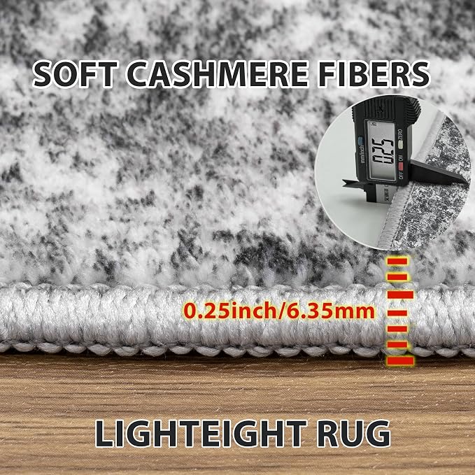 5x7 Area Rugs for Living Room Rug Washable: Abstract Rug for Dining Room - Image 6